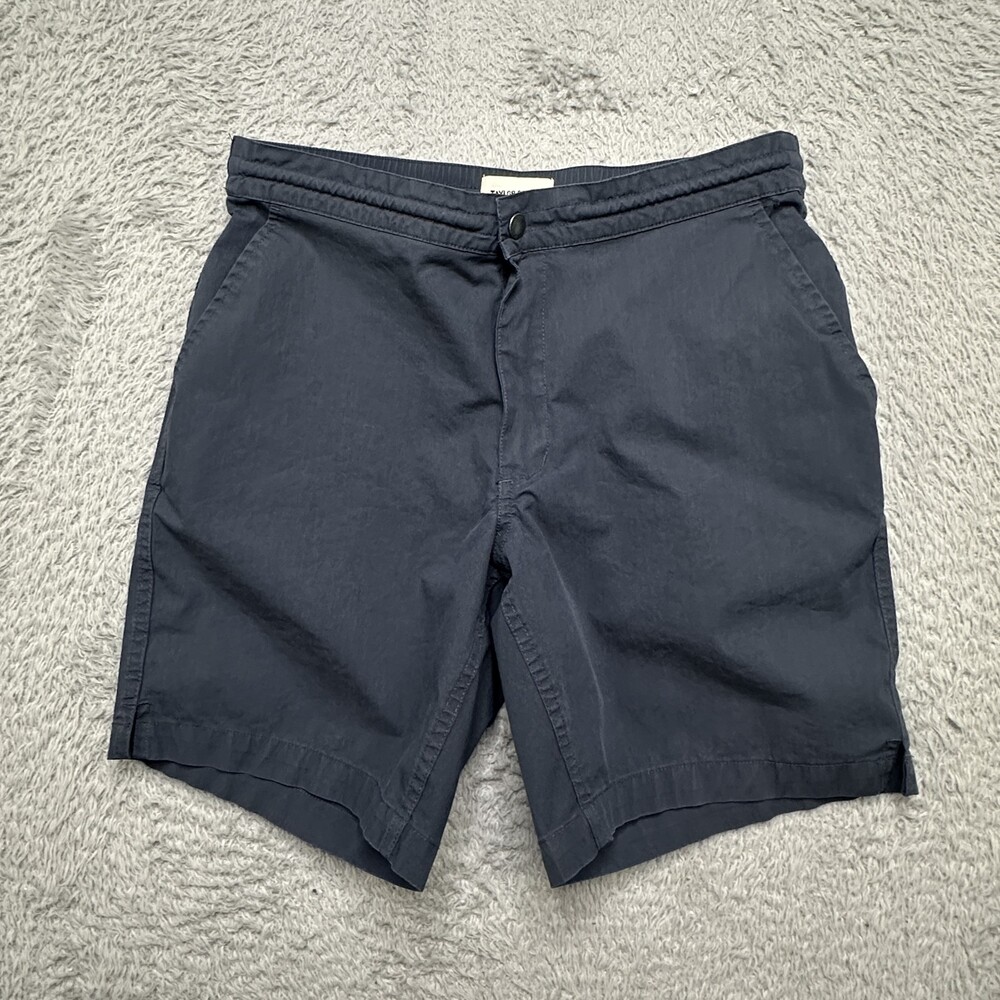 Taylor Stitch Swim Shorts Mens 30 Navy Organic Cotton Stretch